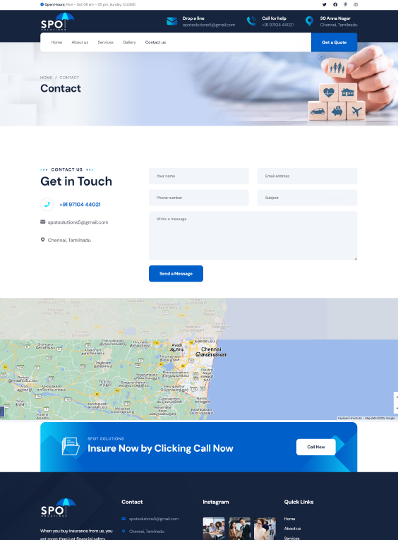 Spot Solution static website design