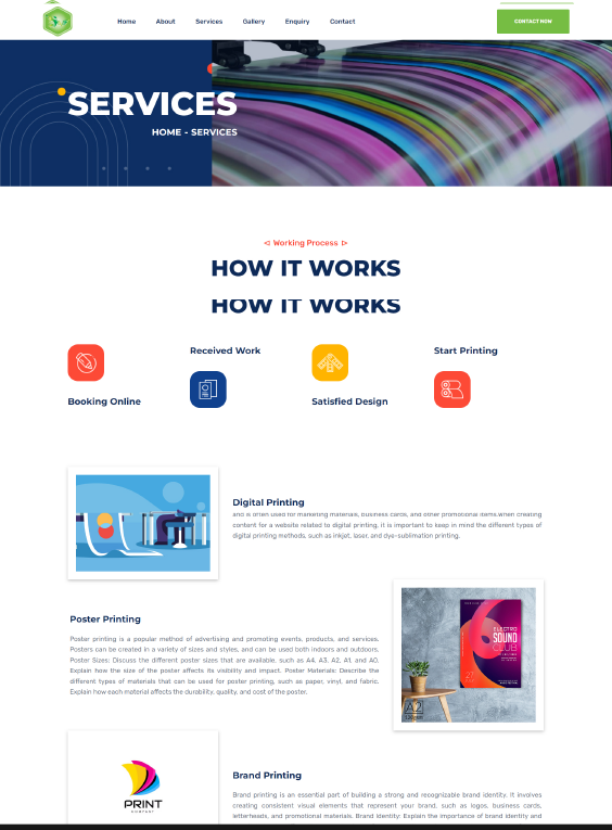SV Digitals static website design