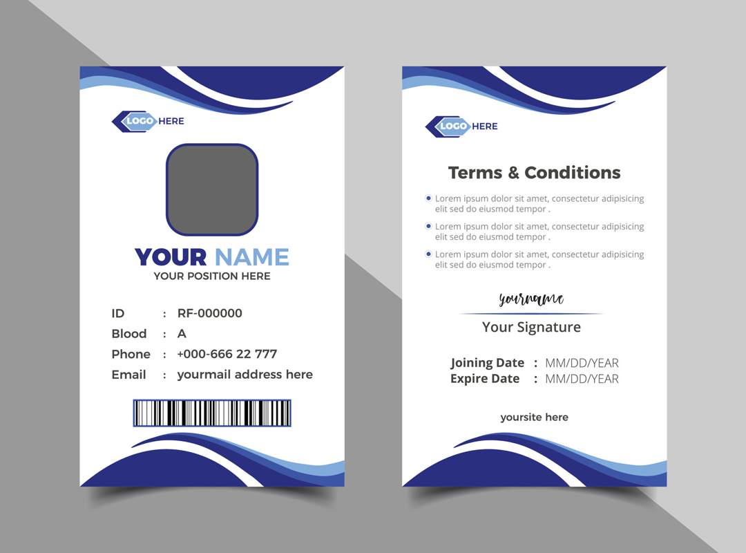ID card design sample 3